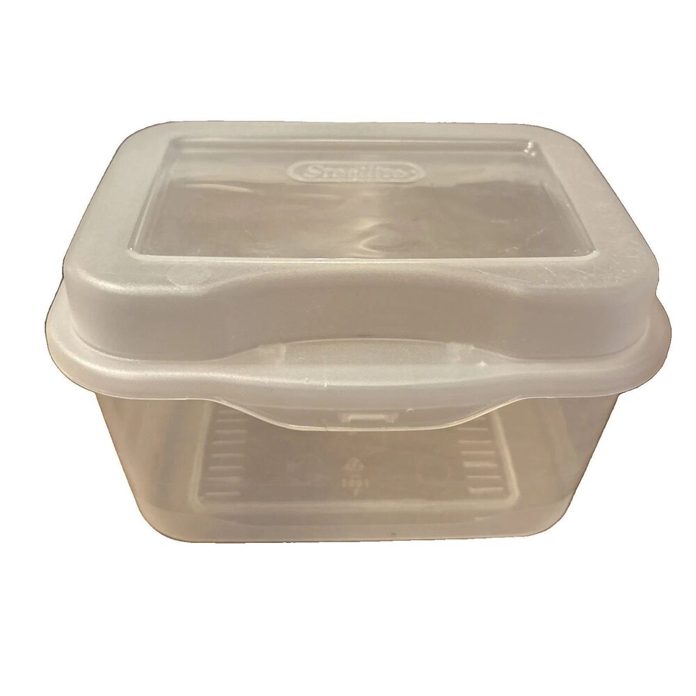Sterilite Clear Plastic Index Card Storage File Box 3x5” Capacity